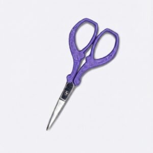 Vibrant Purple Thread Snips – Ornate Handle Detail Scissors